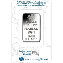1 troy ounce platinabaar PAMP