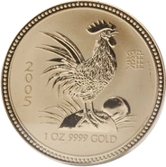 2005 1oz Gold Australian Lunar Year of the Cockerel