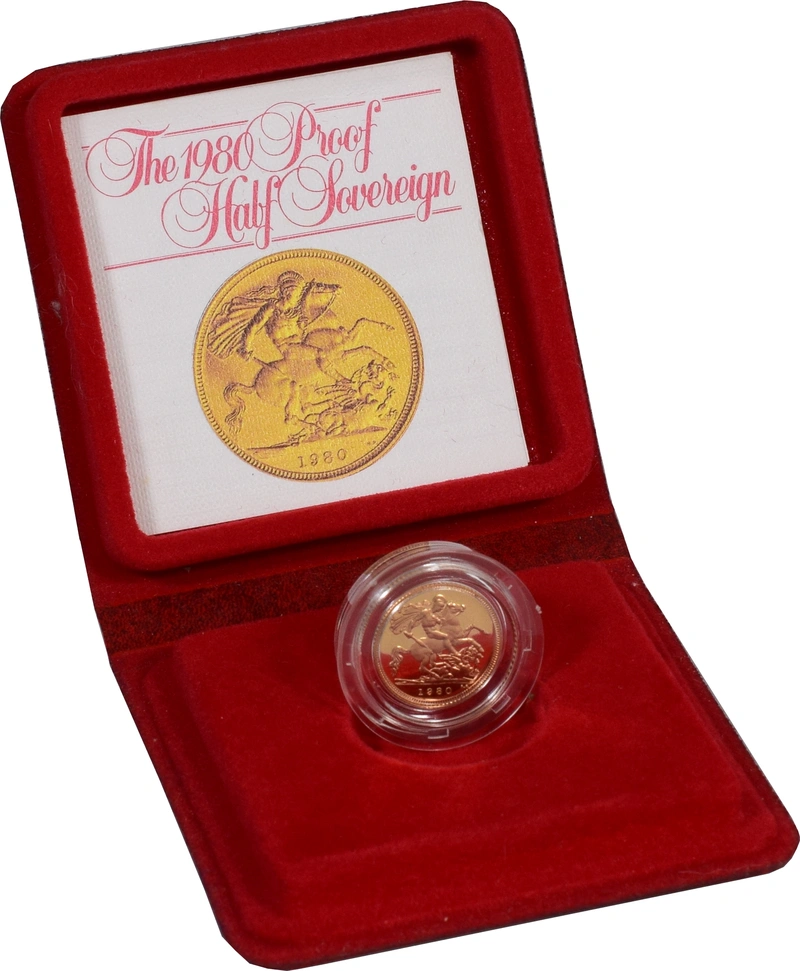 Gold Proof 1980 Half Sovereign Boxed