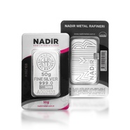 Nadir 50 Gram Minted Zilverbaar