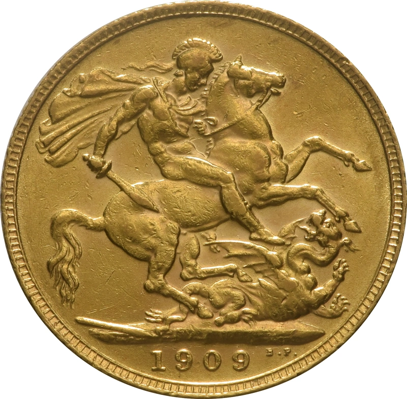 1909 Gouden Sovereign Munt - Koning Edward VII - Londen