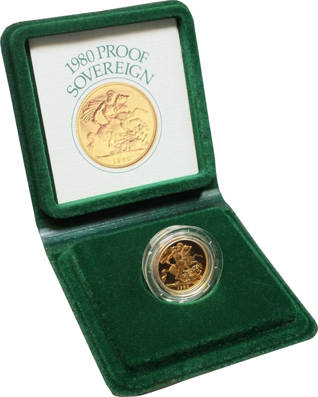 1980 Proof Gold Sovereign Boxed