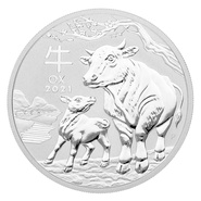 2021 1oz Perth Mint Year of the Ox zilveren munt