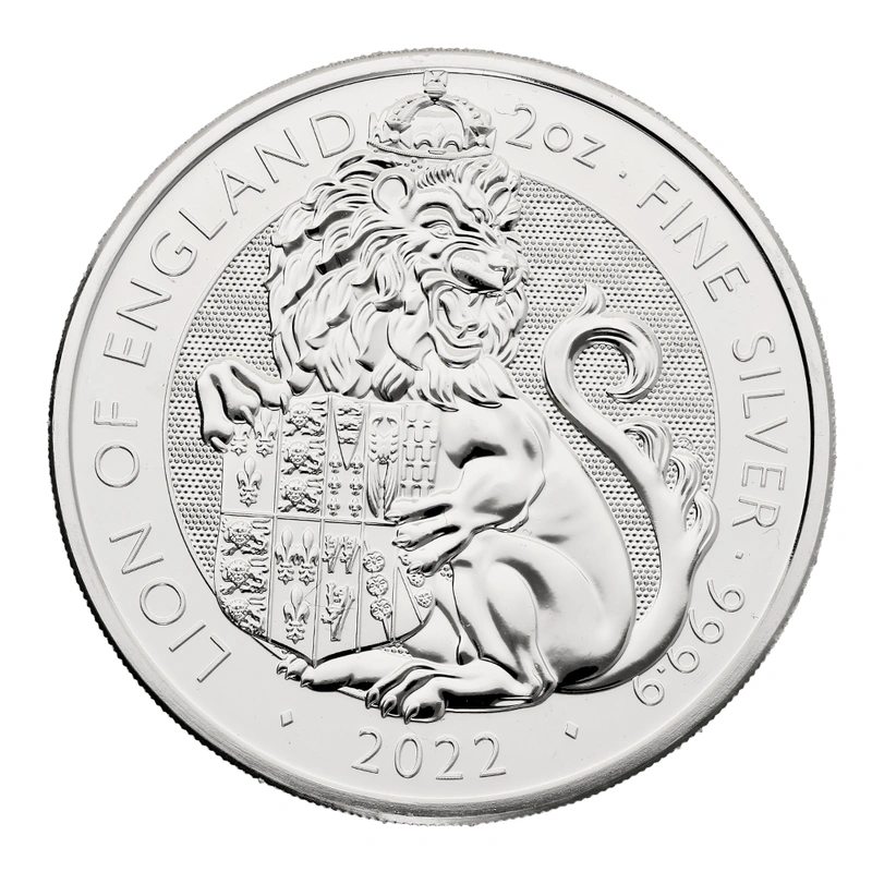 2022 The Lion of England - Tudor Beasts 2 Ons Zilver Munt