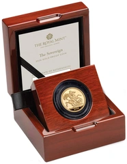2026 Proof gouden 1/2 Sovereign munt in doos