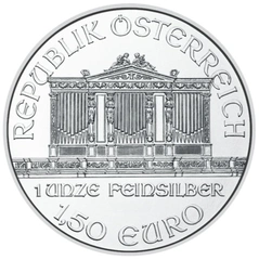Zilveren Wiener Philharmoniker munten