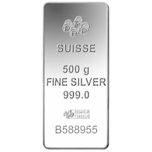 500 gram zilverbaar - PAMP Suisse