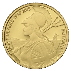 2015 Proof 1/4 troy ounce gouden Britannia munt