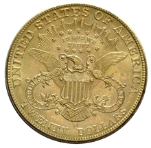 1907 $20 Double Eagle Liberty Head Gold Coin, Denver