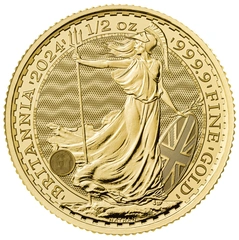 2024 1/2 troy ounce gouden Britannia munt