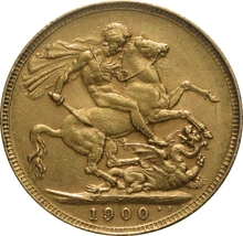 1900 Gold Sovereign - Victoria Old Head - P