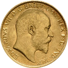 1907 Gold Half Sovereign - King Edward VII - London