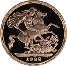 1998 Gold Proof Sovereign Four Coin Set