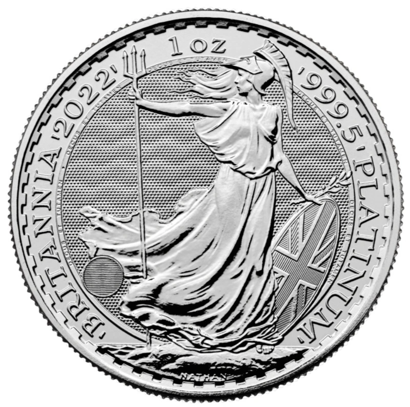 2022 1oz Platina Britannia Munt
