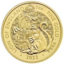 2022 The Lion of England - Tudor Beasts 1 Ons Gouden Munt