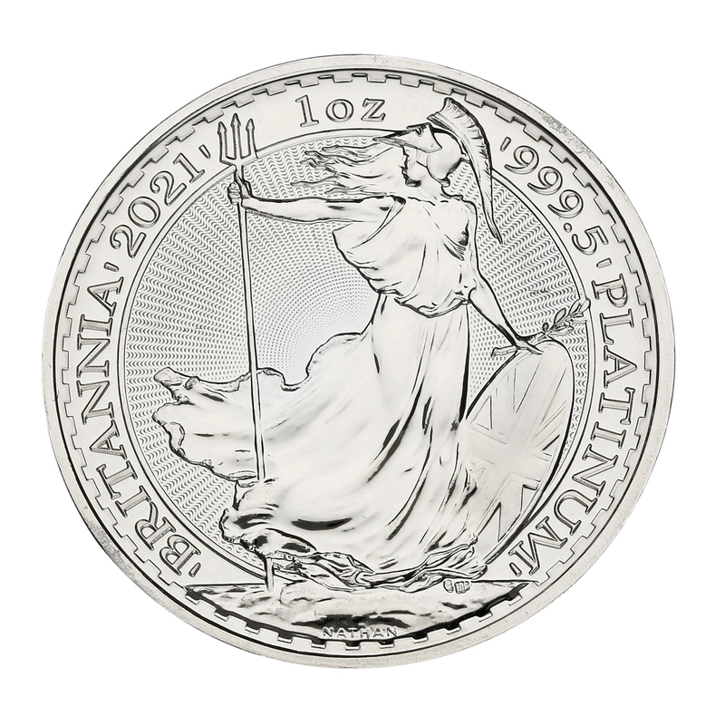 2021 1Ons Platina Britannia Munt