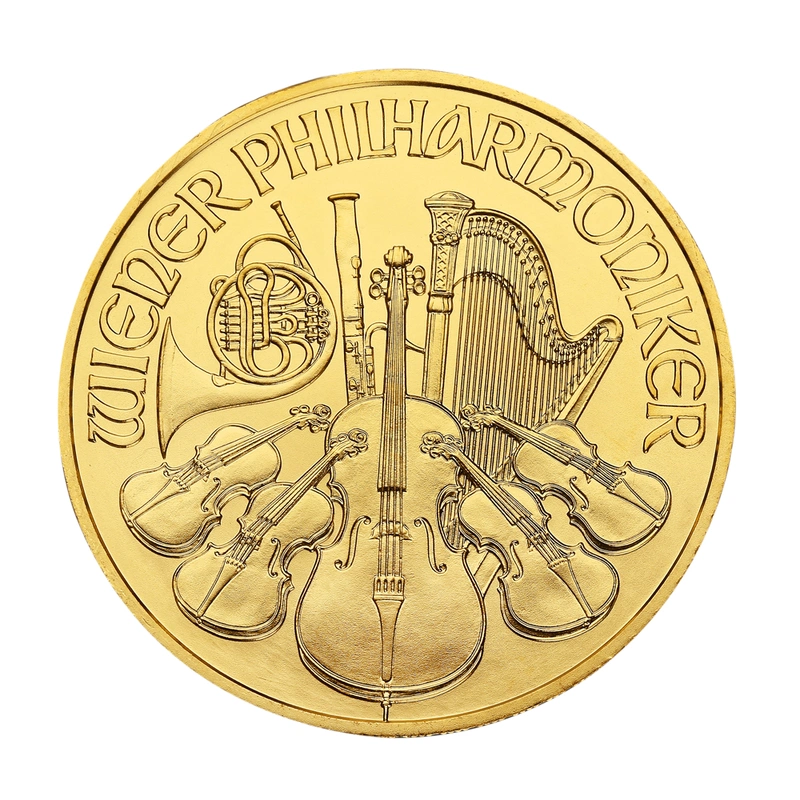 1 troy ounce gouden Philharmoniker munt - 2021
