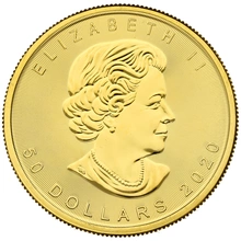 1 troy ounce gouden Maple Leaf munt - 2020