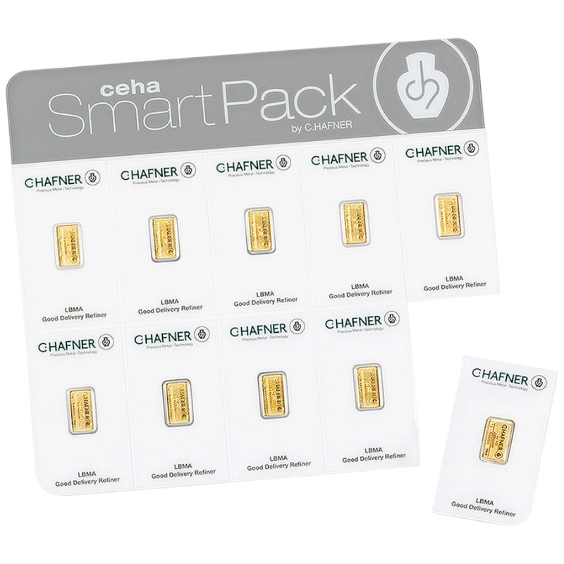 C. Hafner SmartPack 10 x 1g Goudbaren