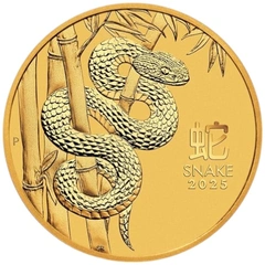 2025 1/10 troy ounce gouden Perth Mint Lunar munt Year of the Snake