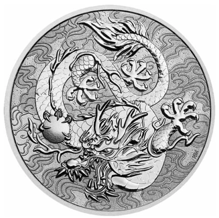 2021 Dragon Myths & Legends 1oz Silver Coin