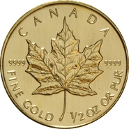 1/2 troy ounce gouden Maple Leaf munt - Beste waarde
