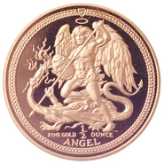 1/2 Ons Gouden Isle of Man Angel Munt
