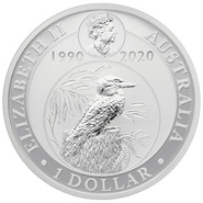 1 troy ounce zilveren Kookaburra munt - 2020