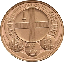 2010 UK London £1 Gold Proof Coin