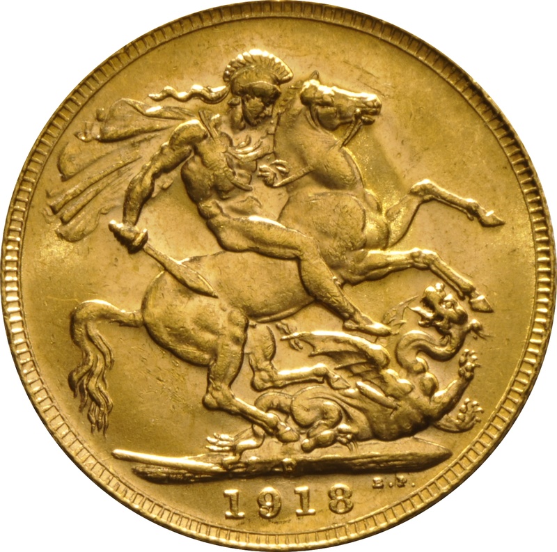 1918 Gouden Sovereign - King George V - P