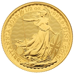 2023 1/2 troy ounce gouden Britannia munt Elizabeth II
