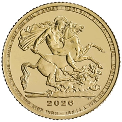 2026 gouden 1/4 Sovereign munt