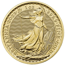 2023 Kroning Britannia één ons gouden munt