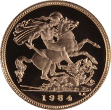 Gold Proof 1984 Half Sovereign Boxed