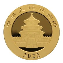 2022 30g Gouden Chinese Panda Munt