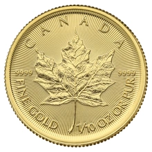 1/10 troy ounce gouden Maple Leaf munt - 2019