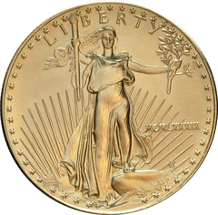 1989 1 troy ounce gouden American Eagle munt