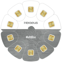 Heraeus MultiDisc 10 x 1 Gram Goudbaar