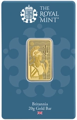20 gram goudbaar Britannia Gemint