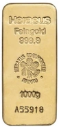 Heraeus 1 Kilo Goudbaar
