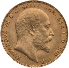 1908 gouden Sovereign munt Edward VII Canada