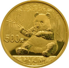 Gouden Chinese Panda munten