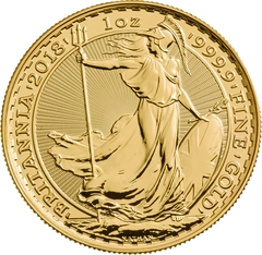 2018 1 troy ounce gouden Britannia munt