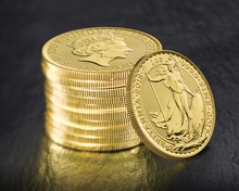 Tube gouden Britannia munten (100 stuks)