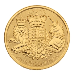 2022 1 troy ounce gouden Royal Arms munt