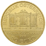 1/2 troy ounce gouden Philharmoniker munt - 2019