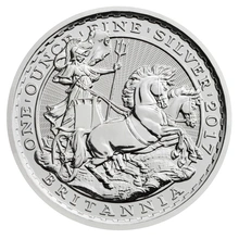 1997 - 2017 1oz Zilveren Britannia 20ste Verjaardag Chariot Design Munt