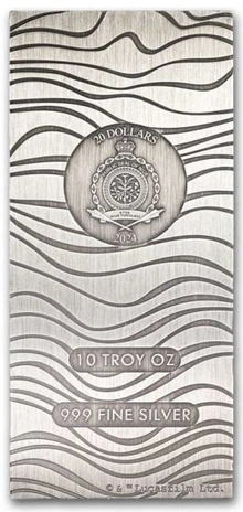 2024 10oz Zilveren Star Wars Bar (Munt) Mandalorian Beskar