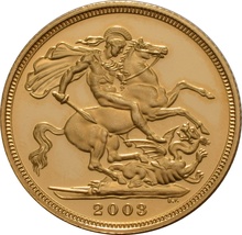 Gold Proof 2003 Sovereign Boxed