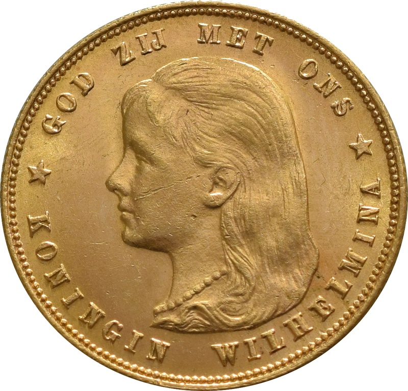 Gouden Tientje 1897 (Wilhelmina als meisje)
